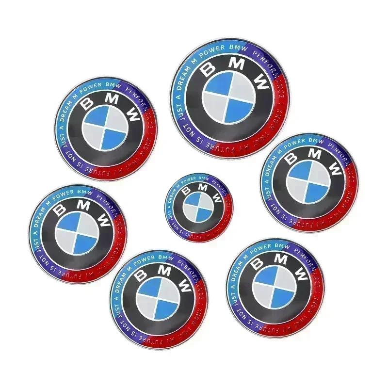 For BMW 5SF1117pcs 45mm 68mm 74mm 82mm Car Logo Front Hood Emblem rear boot badge for BMW E63 E64 E68 F03 F04 F15 E71 E72 E70 E83 E84 E92 E93
