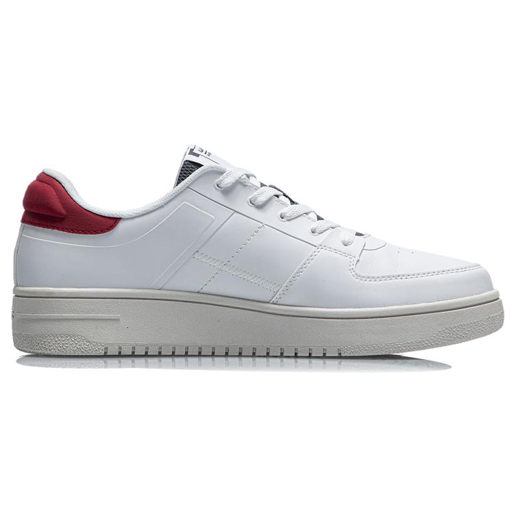 Мужские низкие кеды для скейтбординга Li Ning Бело-красные AGCR187-2