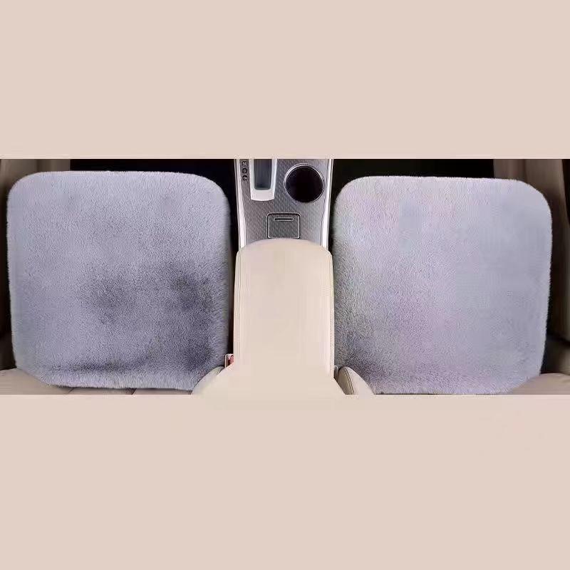 Универсальная подушка для автомобильного сиденья, толстый плюшевый мягкий чехол для автомобильного сиденья с искусственным мехом