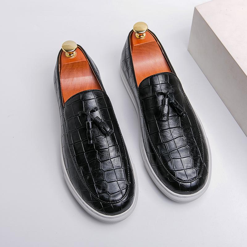 Модные классические мужские мокасины Slip on белые свадебные мужские туфли повседневные мужские деловые мужские модные мокасины роскошные кожаные туфли для мужчин