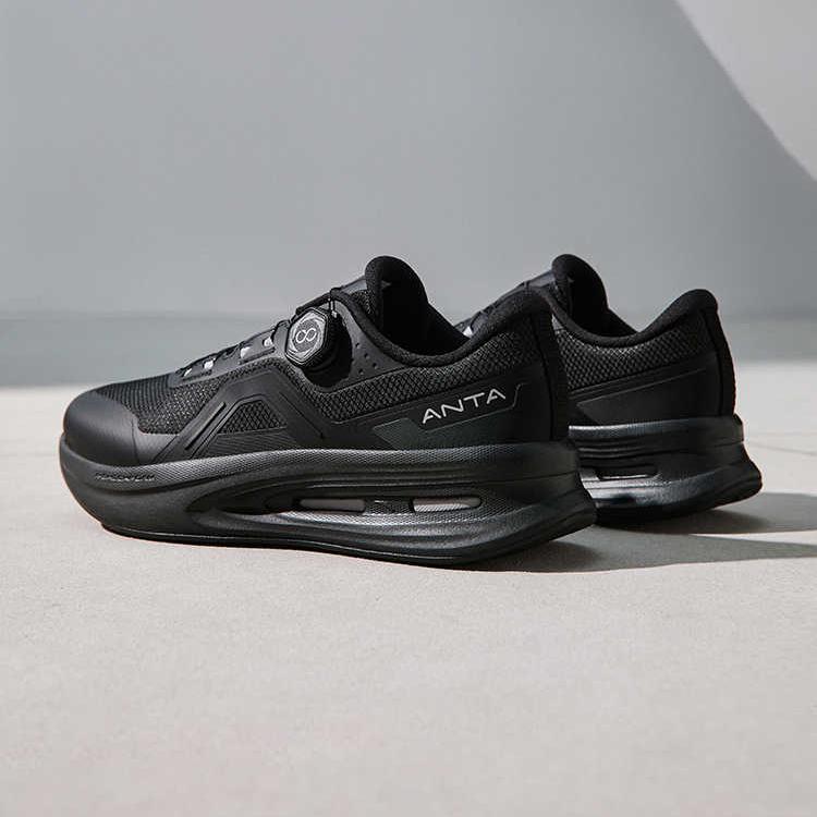 Anta Shining Pro Удобные Простые Нескользящие Износостойкие Низкие Тренировочные Кроссовки Мужские кроссовки Черные 912517777-7