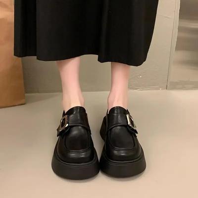 Модные лоферы на среднем каблуке, платформа, женская обувь, женские туфли-лодочки, быстрая доставка, тренд Y2k 2025, молодежные, оптом, слипоны в корейском стиле