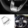 Car Steering Wheel Decoration Emblem Sticker Accessories For Mercedes Benz AMG Brabus Smart Maybach W204 GLC CLA W205 W203 W206 FF70