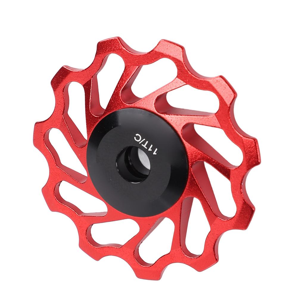 Велосипедный задний переключатель передач, ролик, красный, 11T, алюминиевый сплав, керамический подшипник, ролик для колеса для горного велосипеда