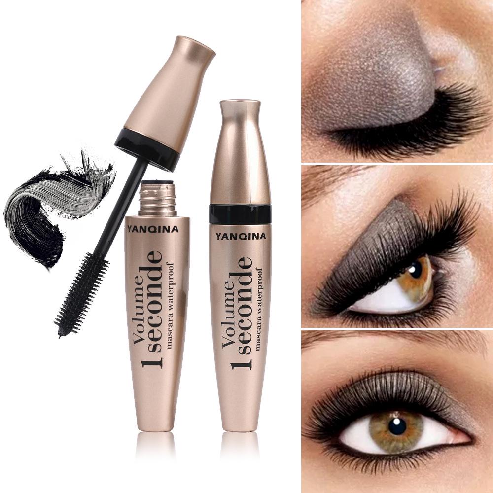 3D Waterproof Mascara Liquid Fiber Black Eyelashes Curling Brush Long Lasting Eye Makeup Extension