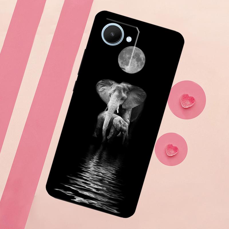 Elephant Baby Nature Case For Realme GT Neo 5 3T 2T 9 11 10 Pro Plus C11 C15 C21Y C25S C30 C31 C33 C35 C53 C55