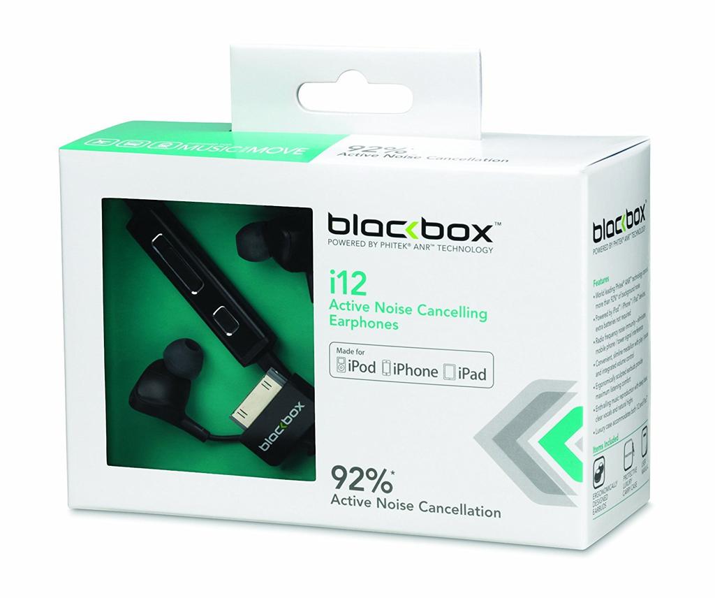 Наушники с переменным шумоподавлением для iPod iPhone PHITEK blackbox i12 без батареек