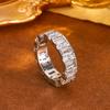 Hot Full Diamond AAAA Zircon Ring for Women's High Quality Bridal Ring Party Jewelry Geometric Ring Women Rings