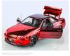 1/24 Nissan Skyline GT-R GTR R34 Сплав Гальванизированная Модель Спортивного Автомобиля Литье под Давлением Металл Гоночный Автомобиль Модели Транспортных Средств Звук Свет Детская Игрушка Подарок
