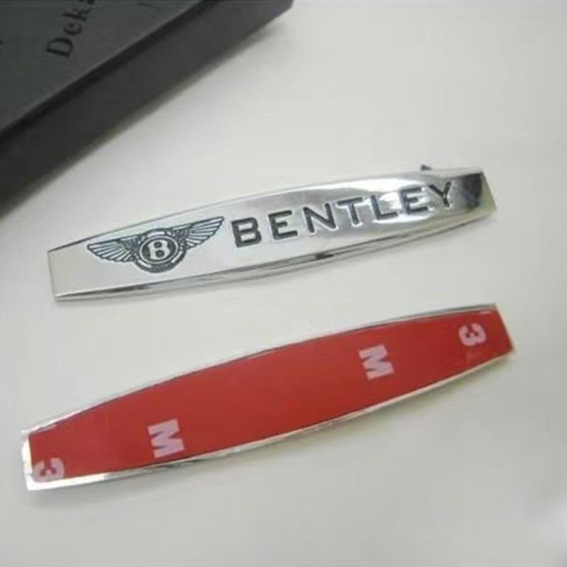 B-Bentley-B Metal Car LOGO Decals Badge Decoration Stickers Accessories For Bentley Flying Spur Continental GT Bentayga Mulsanne GH1