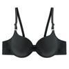 Sexy Women's Cotton Push Up Gathered Bra Deep V Underwire Ladies Brassiere Lingerie Solid Bras Backless Intimate Underwear Bras