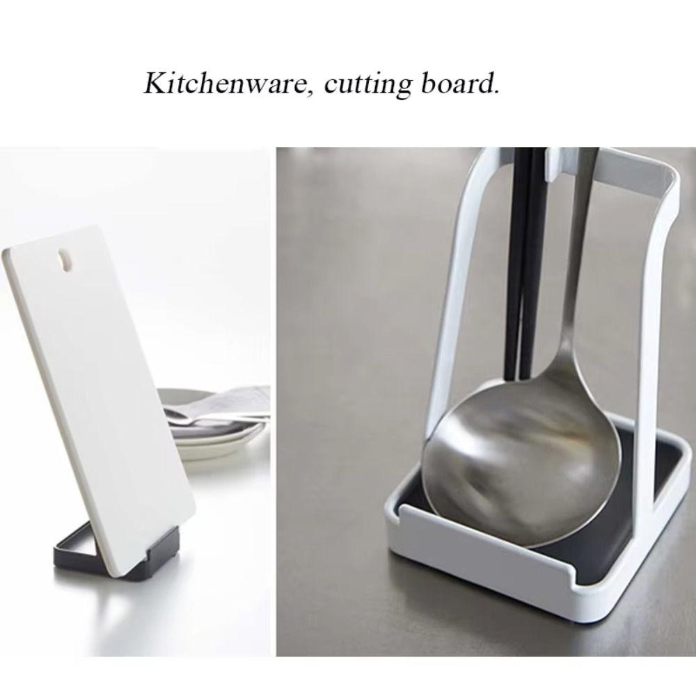 Многофункциональный органайзер-стойка для крышек кастрюль с поддоном, держателем для ложки и крышки, для кухонной утвари