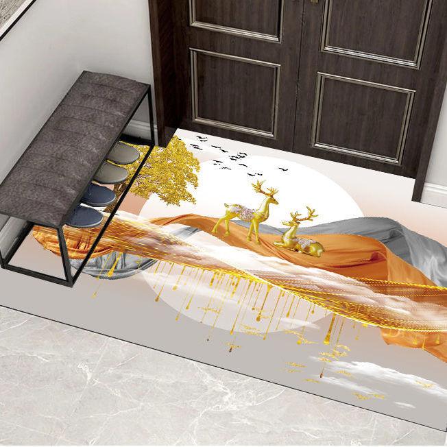 Входной коврик Напольные коврики Нескользящая основа Резиновый Приветственный придверный коврик Коврик для ванной комнаты Кухонный коврик