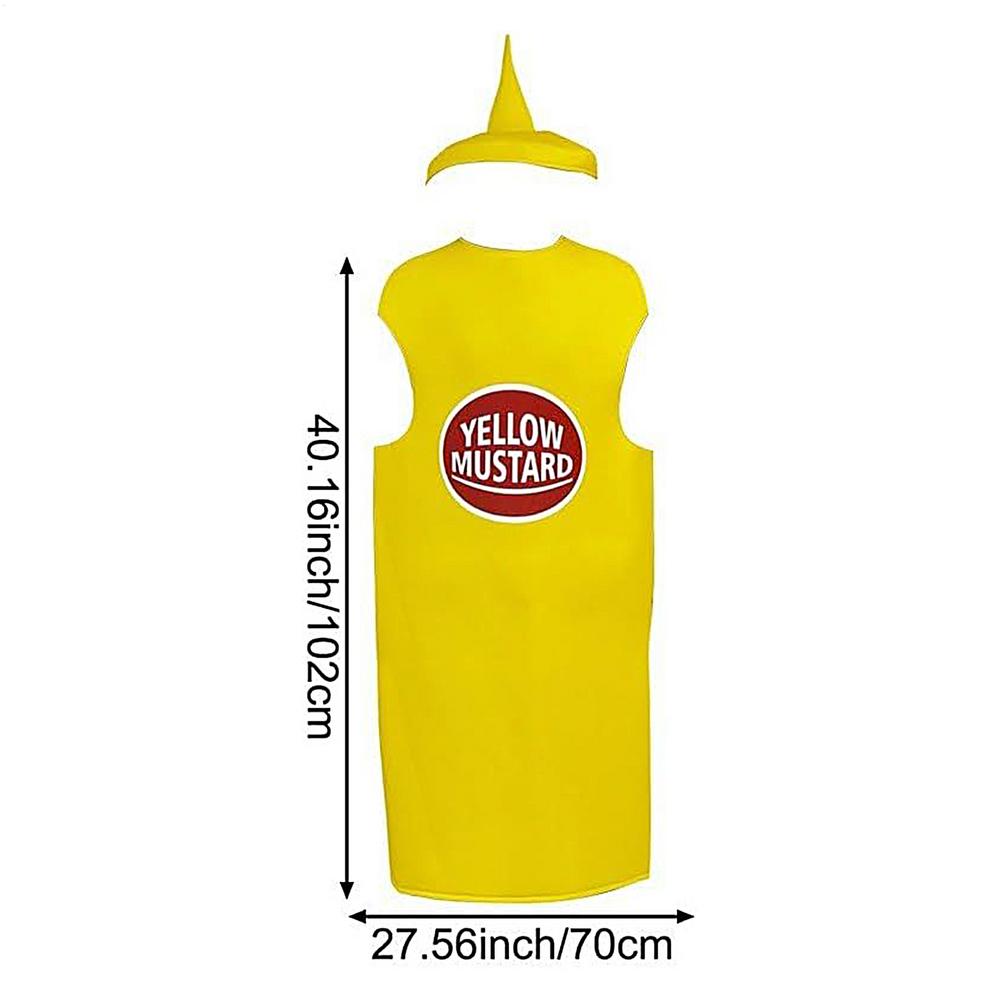 Костюм Кетчупа Косплей Кетчупа Костюм на Хэллоуин для Взрослых Унисекс Одежда для Ролевых Игр Переодевание Реквизит Новинка Одежда для Мужчин