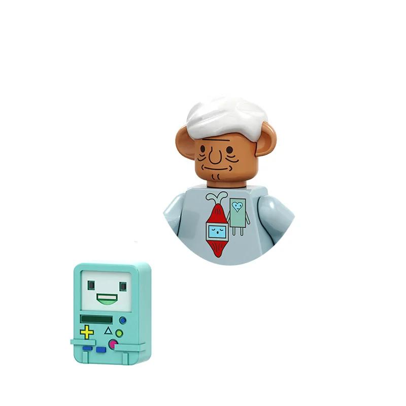 PG8141 Аниме Мультяшная Кукла Конструктор Каваи Банановый Человек Акула Развивающие Игрушки Детский Домашний Подарок Конструктор Приключение