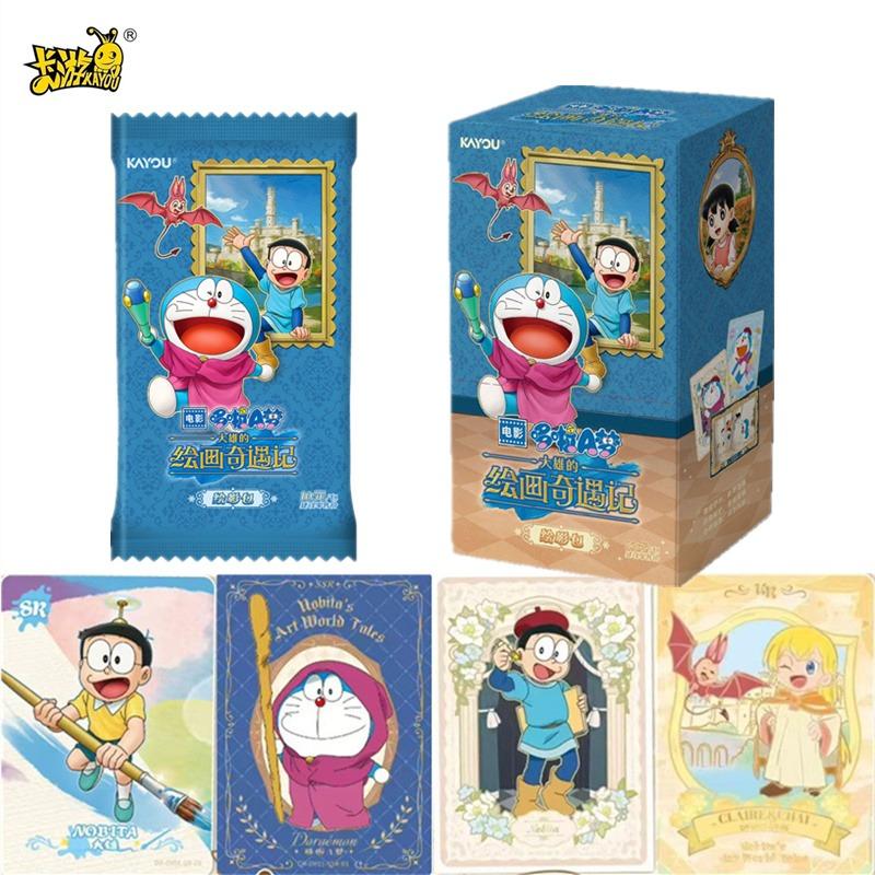 Doraemon Cards Nobita's World Story Adventure Painting bag Children's Toys Christmas Gift Collection Cards Gifts Toys