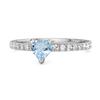 Blue Topaz Pavé Band Ring - Sterling SIlver