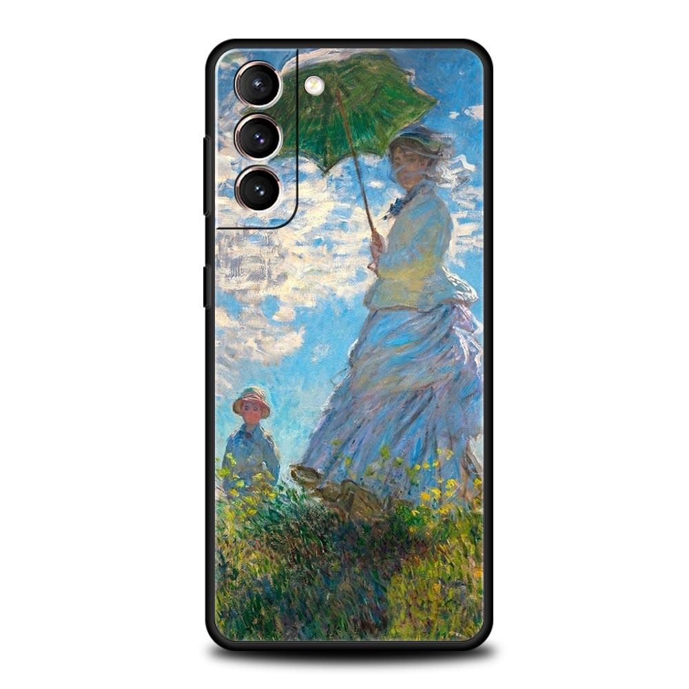 Чехол для телефона Samsung Galaxy S24 S23 S22 Ultra S20 S21 FE 5G S10 S9 Plus S10E S8 S7 Edge Мягкий силиконовый чехол Искусство Клода Моне