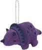 Skater Triceratops Dinosaur Plush Mascot Keychain Ball Chain ZNKH1-A