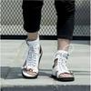 Summer New Men's Fashion High Top Sandals Versatile Men's ROMAN SANDALS Pu Casual Lace Up Zipper  Sandals Men Shoes  KA343