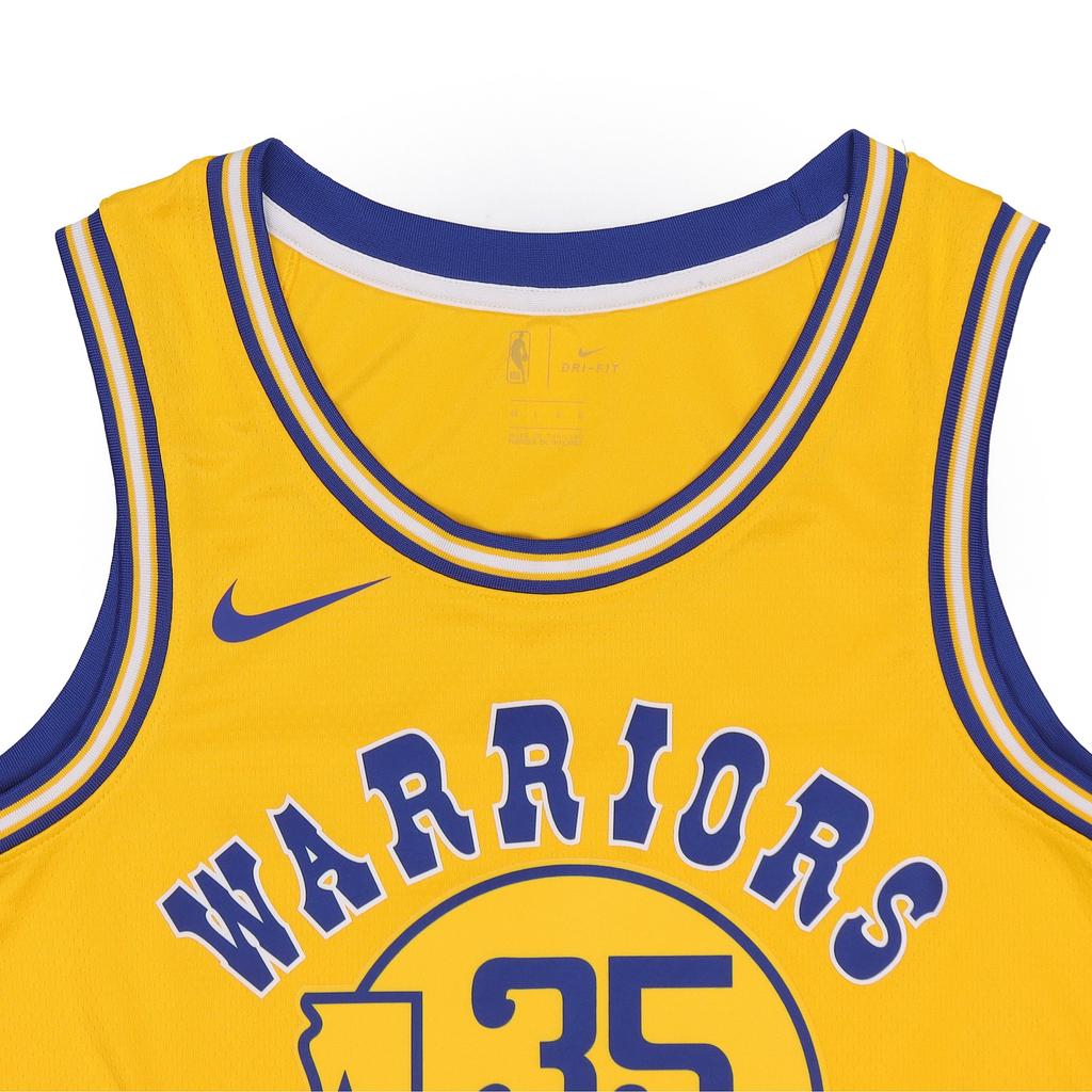Nike Classic Edition Swingman Connected Jersey NBA SW Fan Edition Golden State Warriors Durant Yellow Socks Yellow Men's AJ3878-729