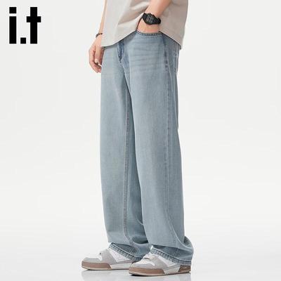 Izzue It Мужские джинсы из лиоцелла Tencel прямого кроя
