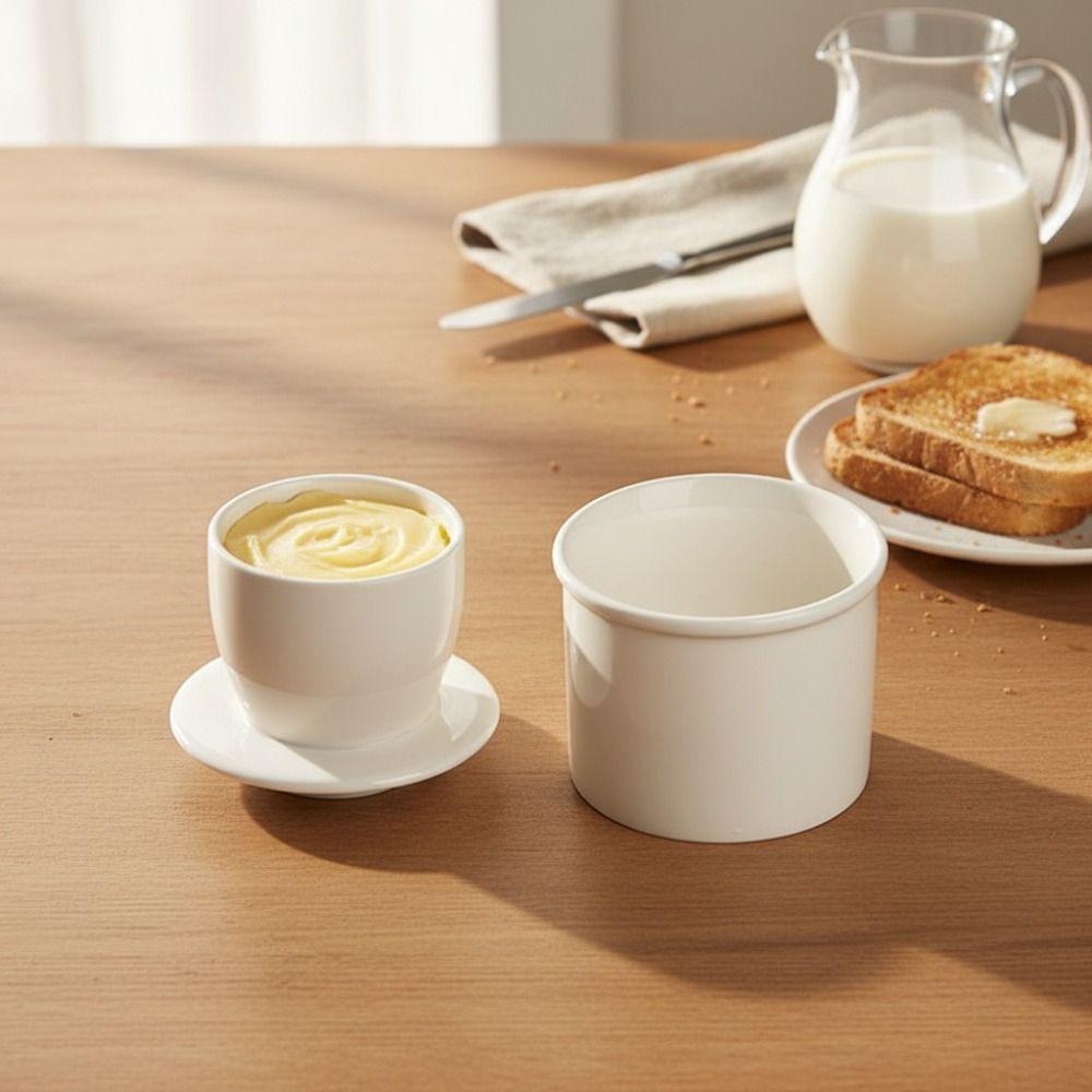 Герметичный французский горшок для масла Керамический хранитель масла Простой контейнер для хранения масла Сыр