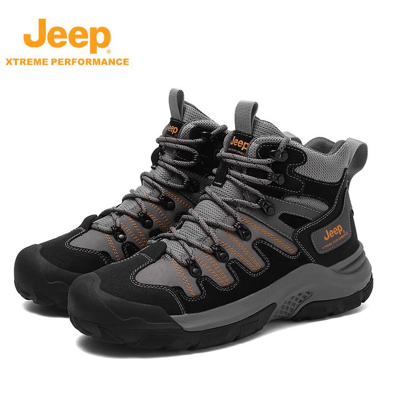 Jeep Мужские нескользящие высокие походные ботинки