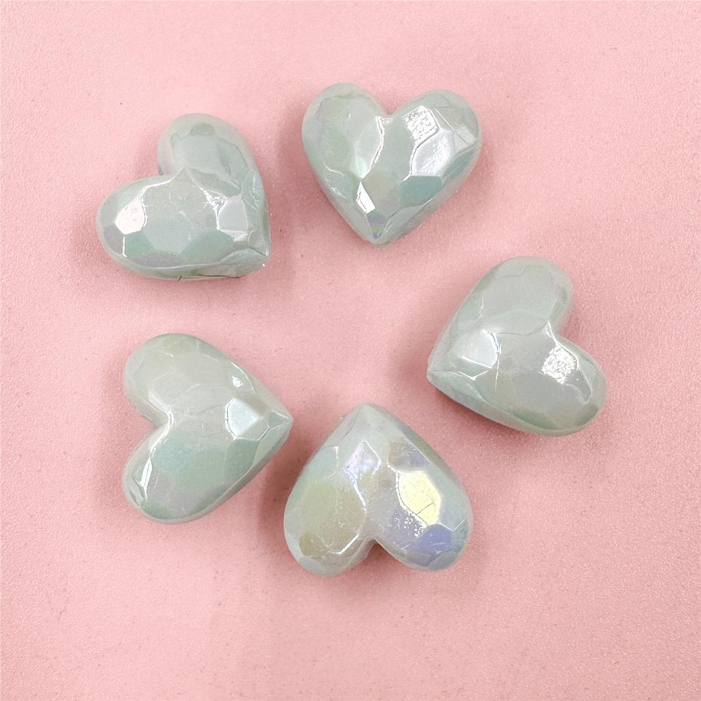 Простые модные материалы Сердце Свободные бусины Ювелирные изделия Макарон Аксессуар Персиковый акриловый браслет Бусины 19 * 16,5 мм Вырезанные бусины «Любовь» DIY Изысканные ювелирные изделия