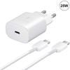25W Fast Charger - E.F.CONNECTION - USB-C - 1M Cable - Compatible Xiaomi 13 Pro - White