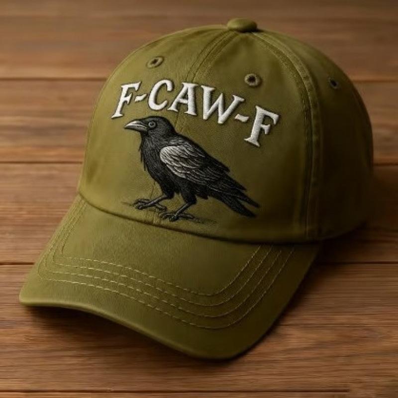 New D digital printing crow hat men's and women's caps retro printing soft top baseball cap