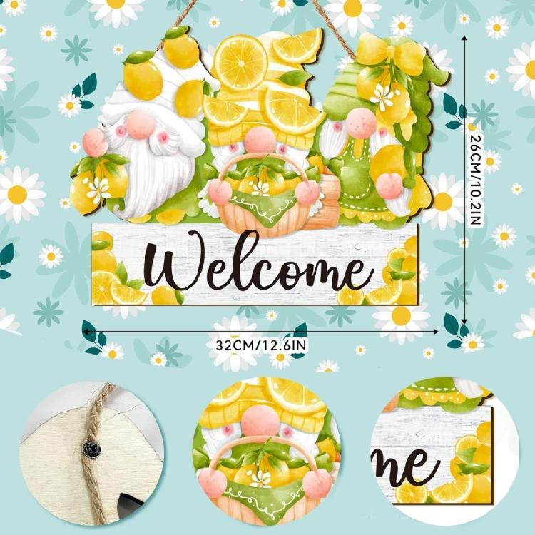 Decorative Welcome Spring Hangings Sign Handmade Woods Door Decorations