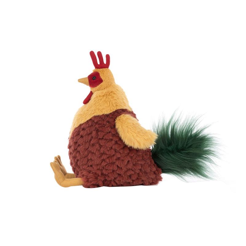 JELLYCAT Серия Сельскохозяйственные Животные Кукла-Компаньон Петушок Клуни Плюшевая Кукла Высота 22 см
