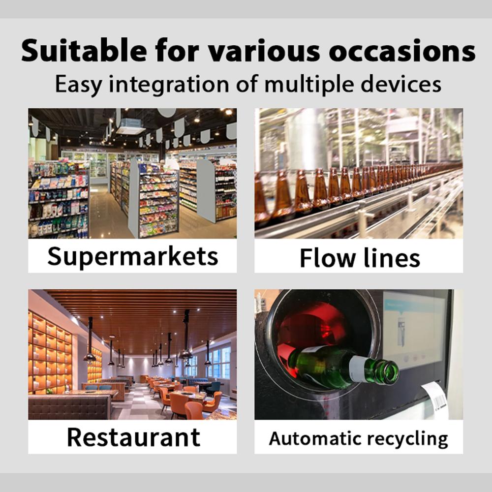 1D 2D Настольный сканер штрих-кода Считыватель QR-кода Всенаправленный интеллектуальный датчик сканирования Проводной USB