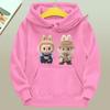 Children's Hoodie New Trendy Labubu Kids Cute Cartoon Print Casual Daily Hoodie 100-160cm Boys Girls