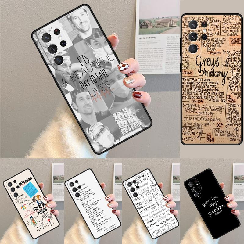 Анатомия Грея Ты мой человек Силиконовый чехол для телефона Для Samsung Galaxy note 10 pro S26 S24 S23 S22 S21 Plus S25Ultra Capa Чехол