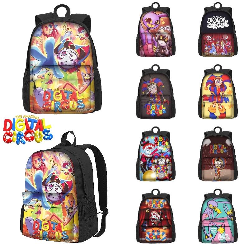 The Amazing Digital Circus School Bag For Boys And Girls Breathable And Durable 3rd-4th Grade Trendy And Cool Style Polyester Material