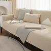 Cotton Linen Sofa Cover Nonslip Braid Sofa Mat All Season Universal Couch Cover Solid Color Simplicity Sofa Cushion Living Room