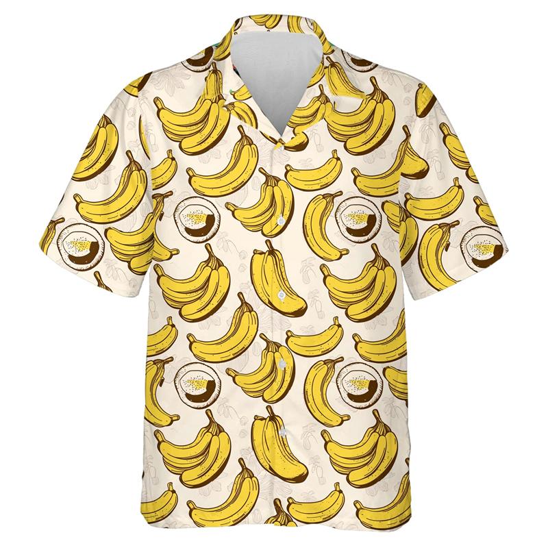 Пляжные рубашки с принтом тропических фруктов и лимона в формате 3D, рубашка с рисунком авокадо и папайи для мужчин, симпатичная женская блузка с лацканами в стиле Y2k