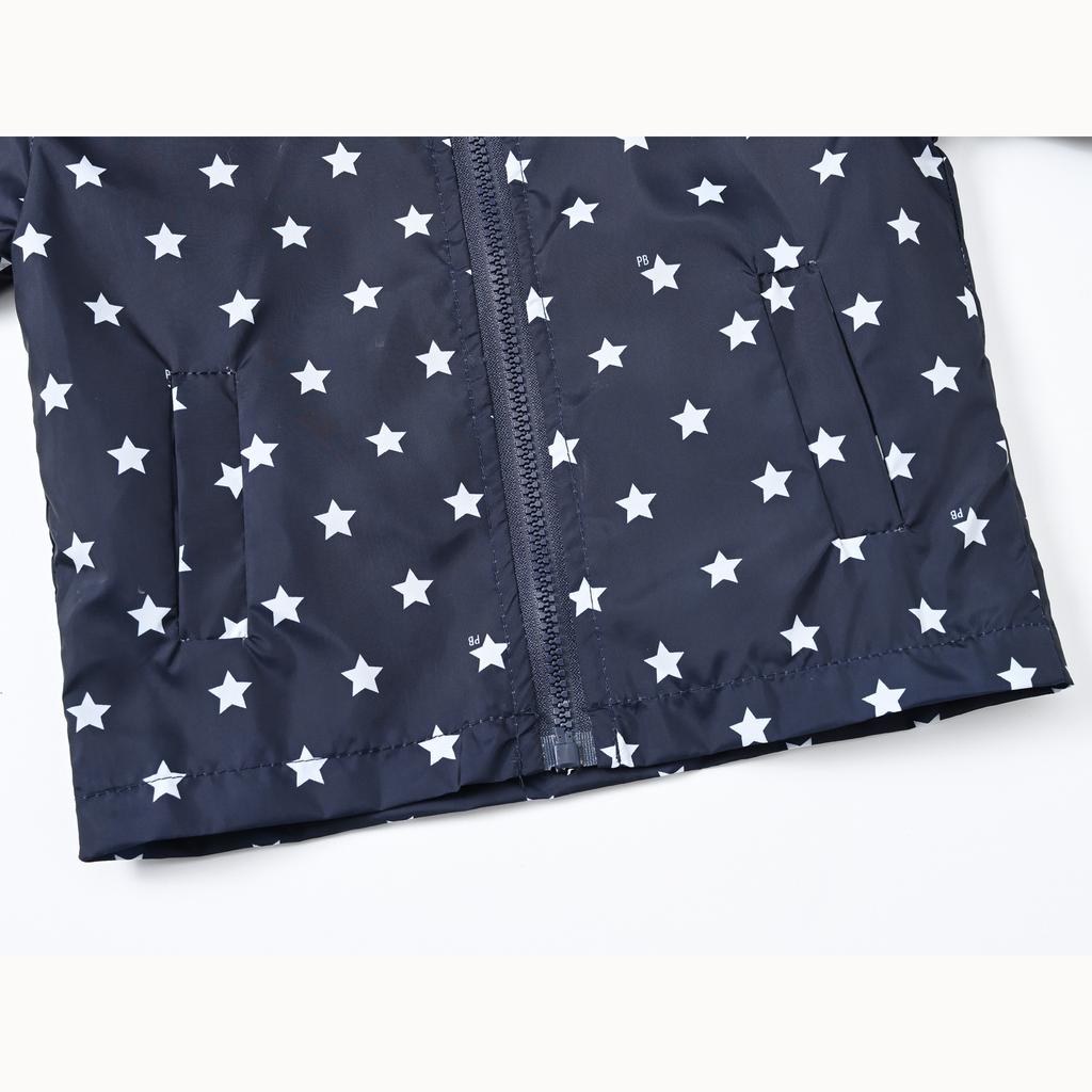 Легкая модная куртка для мальчиков и девочек, повседневная куртка с капюшоном и принтом от ветра для маленьких детей