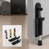 Rust Resistant Foot Operated Door Holder Zinc Zinc Zinc Alloy Kick Down Door Stopper Foot Stopper  for Home