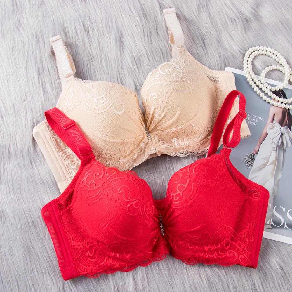 Women's Bra Plus Size 80-105 C/D Push Up Bralette Bra  Sexy Lace Intimates Lingerie Undrwear Underwire Bra