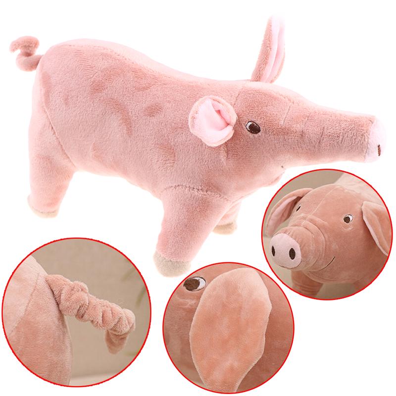 1шт 25см милый мультфильм свинья плюшевая игрушка чучело свинья для детского подарка