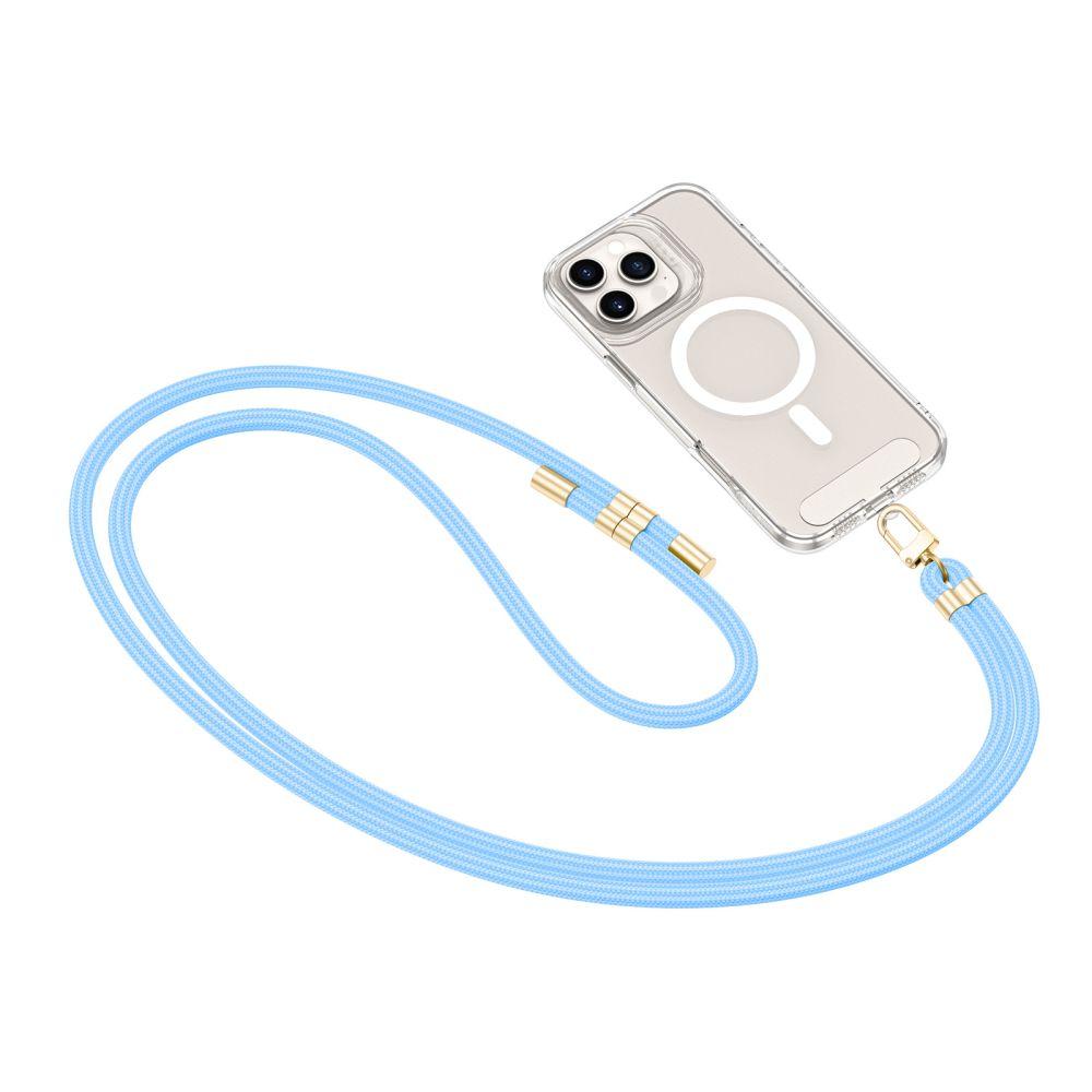 Tech-Protect C7S Rope Crossbody Strap Baby Blue/Gold