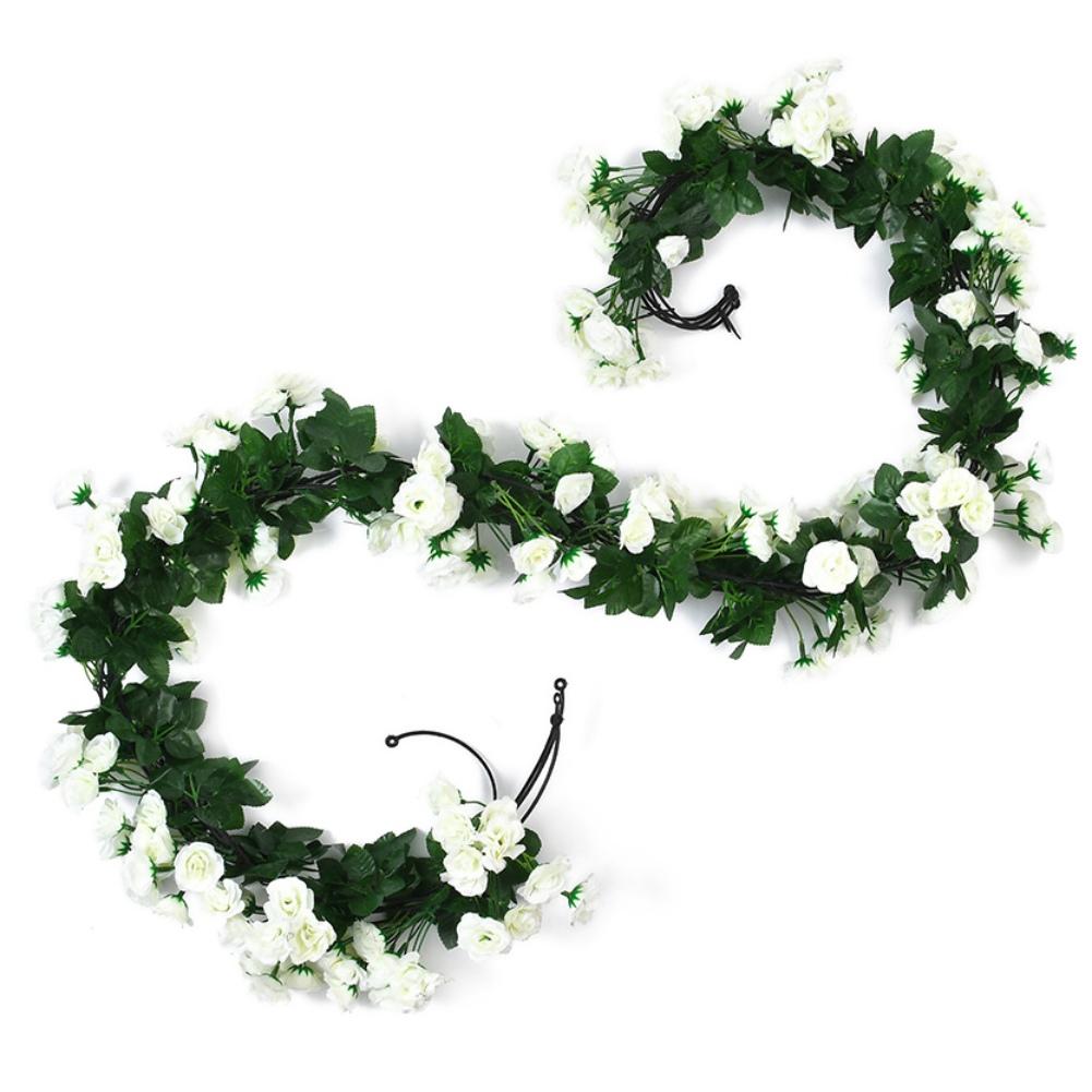 180 см искусственные розы цветы виноградная лоза домашний декор рождественский фон настенные растения уличный сад свадьба роза арка цветочные полосы