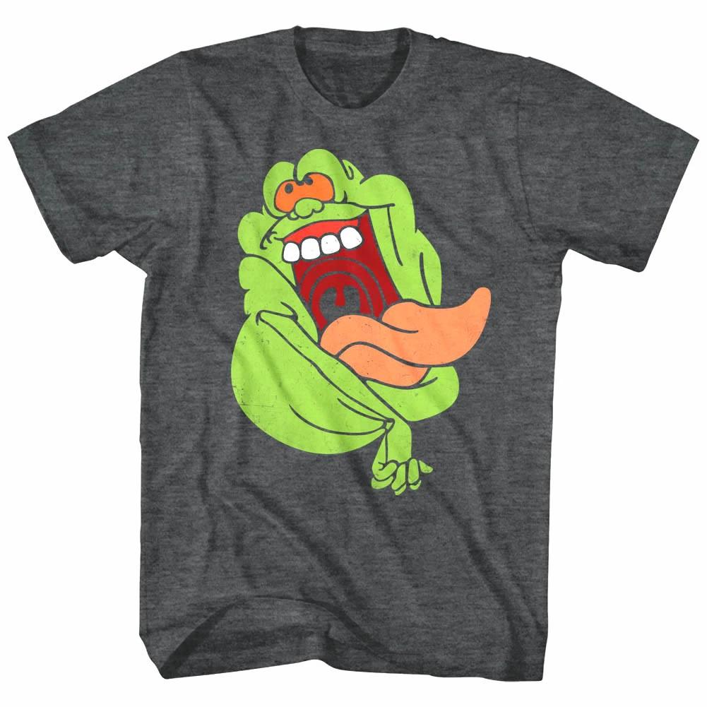 Ghostbusters Happy Slimer Ghost Men's T Shirt Cartoon TV Show Ectoplasm Vintage