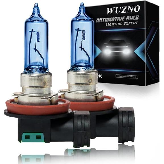 H11 Halogen Headlight Bulb/Fog Light 12V 55W White 5000K High/Low Beam 64211 12362 Car Light Bulb Automotive Headlamp Super Bright