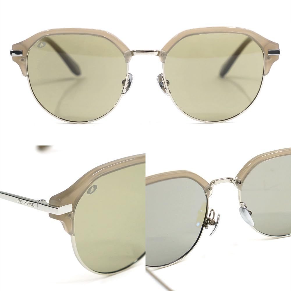 iZONE Polarized Driving Sunglasses with IDRIVE Premium High-Performance Light-Tinted Lenses, P162-CG11 (Gold)