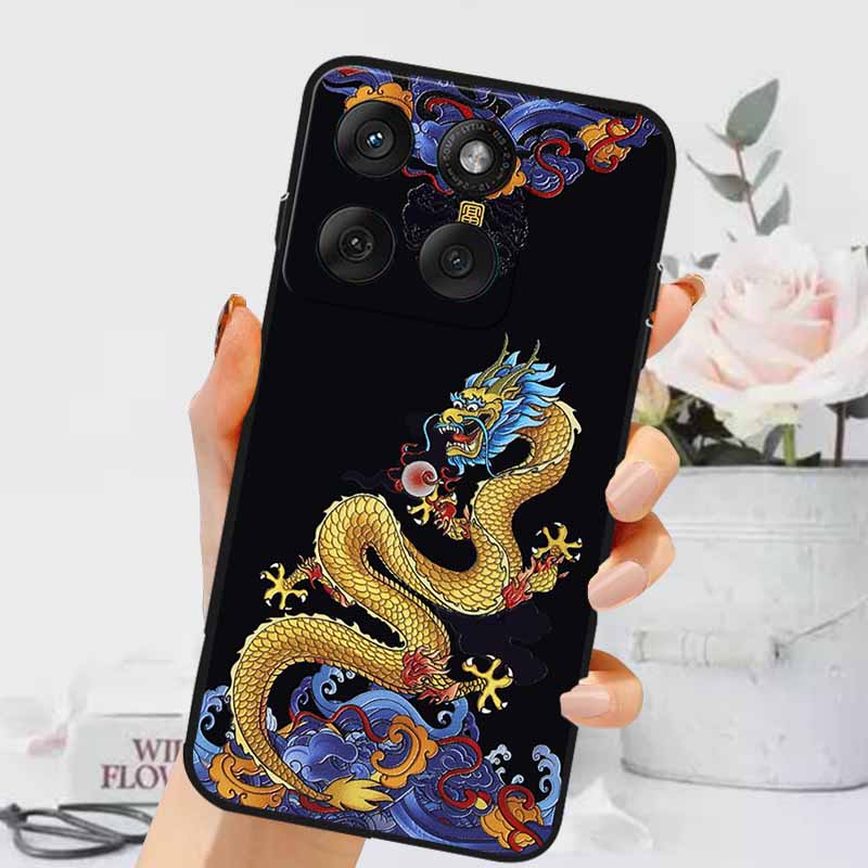3D Тисненые Чехлы Для Edge 60 Fusion / Edge 60 Pro Рельефные Тисненые Ретро Силиконовая Задняя Крышка Для Edge 60 Stylus Черный Funda 60 Pro