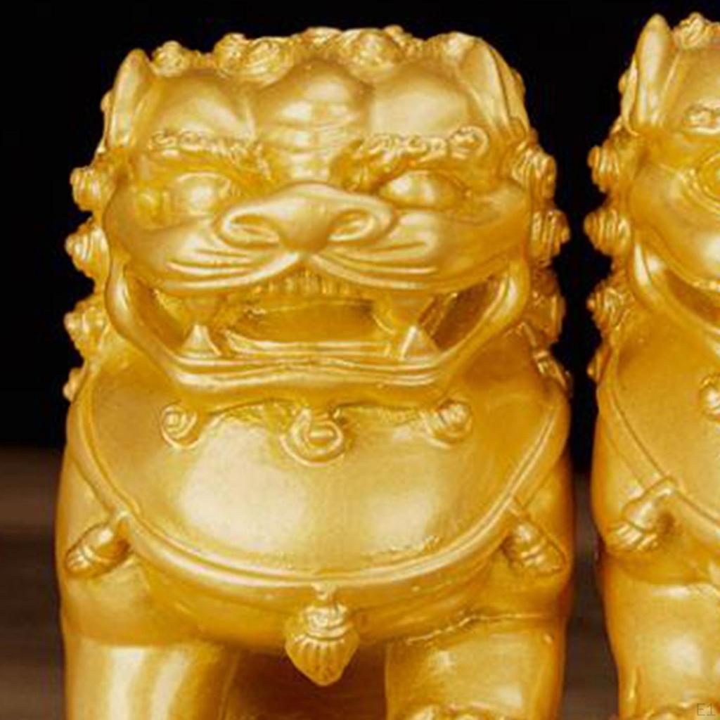 Статуя льва, китайский фэн-шуй, декор, модель животного, коллекция, скульптура на удачу и богатство